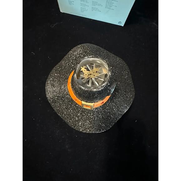 PartyLite Pumpkin Witch House Tealight Holder Halloween Decor Votive Glitter - Picture 2 of 10